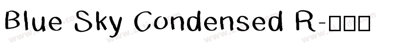 Blue Sky Condensed R字体转换